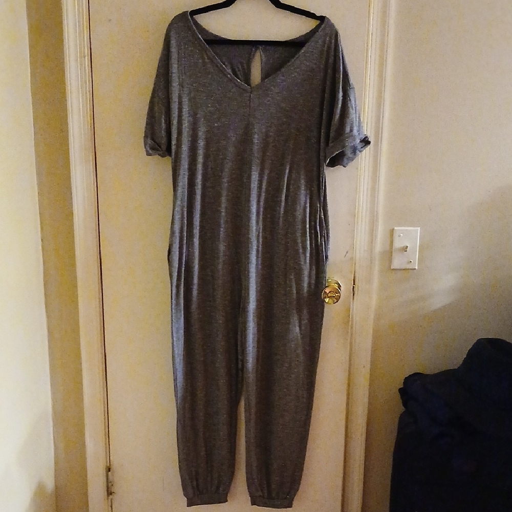 Gray Comfy Jumpsuit